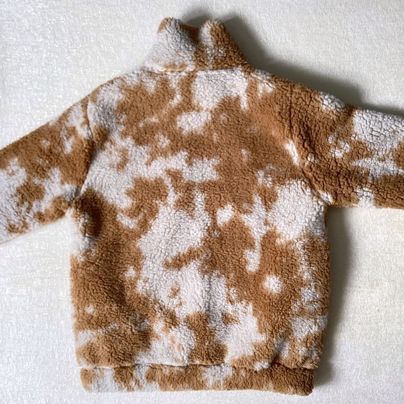 Betsy Johnson Performance Teddy Bear Jacket Woman’s Size Small Tan and Cream - Picture 7 of 12